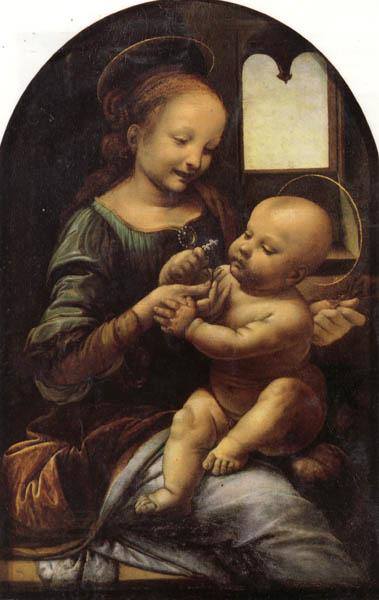 LEONARDO da Vinci The Benois Madonna China oil painting art